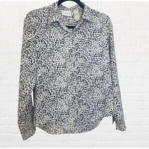Liz Claiborne, Lizsport petite snow leopard blouse